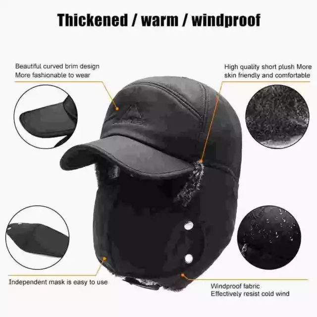Gorro Y Bufanda De Invierno De Punto Forro Polar Calida De Esquí Para Frio Otoño 8