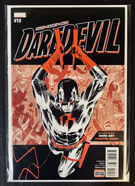 DAREDEVIL #10 RON GARNEY REGULAR MAIN COVER CHARLES SOULE 2016 Marvel Comics