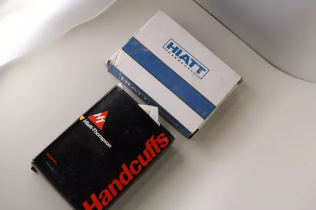 Group of 2 Hiatt Thompson, and Hiatt Handcuffs and Keys with boxes