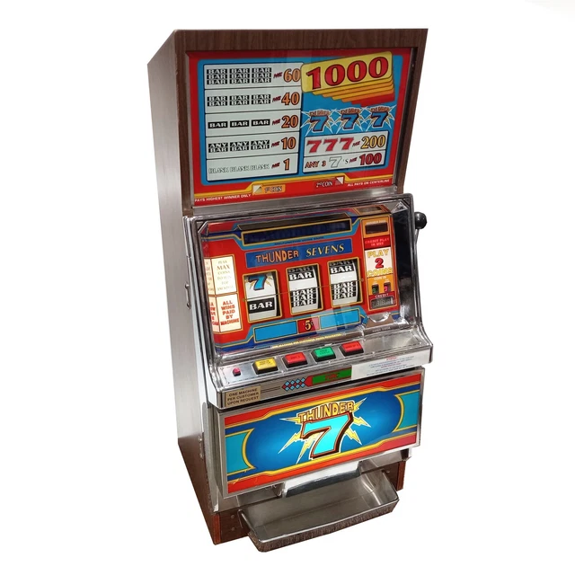 Takasago PSL-100 Thunder Sevens Vintage Antique Slot Coin Machine Game Parts