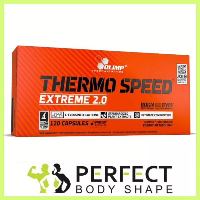 Olimp Thermo Speed Extreme 2.0 120Caps Fat Burner Weight Loss Pills Energy