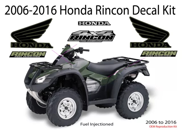 2003 2008 2017 2022 fabricante de equipos originales Honda Rincon 4x4 kit de calcomanías marcas gráficas pegatina 3