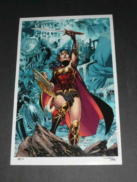 2020 Year Of No Shows - Wonderwoman Art Print 2 By Jim Lee & Alex Sinclair 11X17