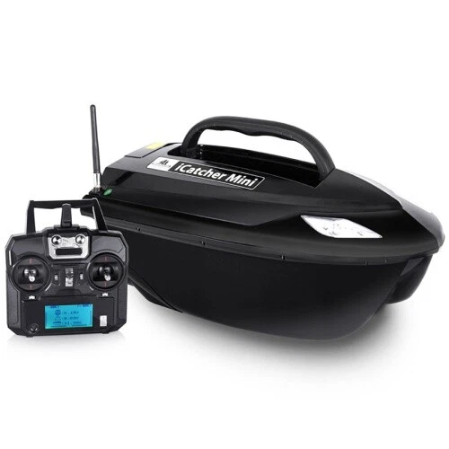 HXBER Bateau d'appât GPS RC Charge 8 kg avec télécommande 600 m Bateau d'appât de pêche en mer avec détecteur de poissons