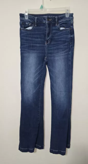 American Eagle Women Blue Denim Stretch Jeans Size 4