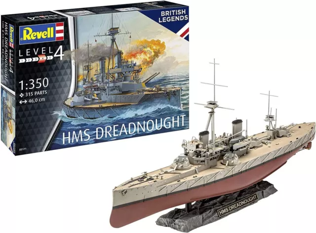 Revell 05171 - HMS Dreadnought im Maßstab 1:350, Level 4