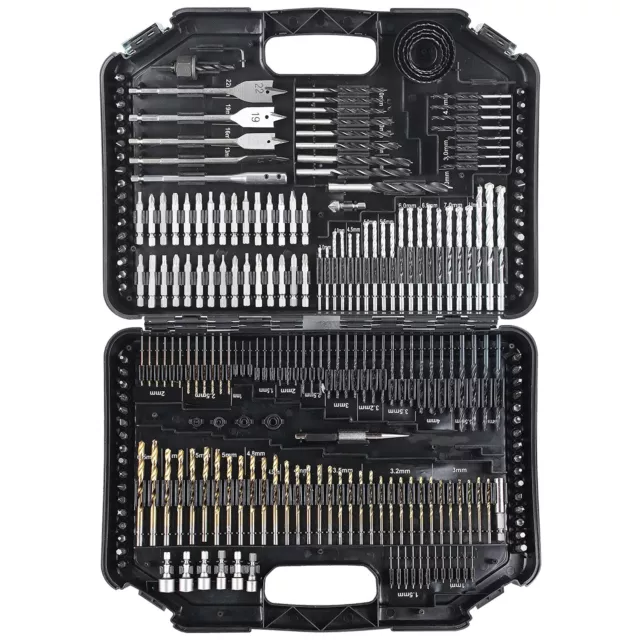 VONHAUS 246PC Drill Bit Set Carry Case Includes Titanium