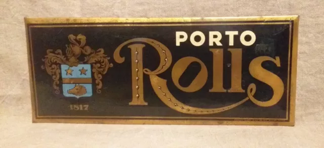 Porto Rolls France Glacoide Publicitaire Bistrot Ancien Rare