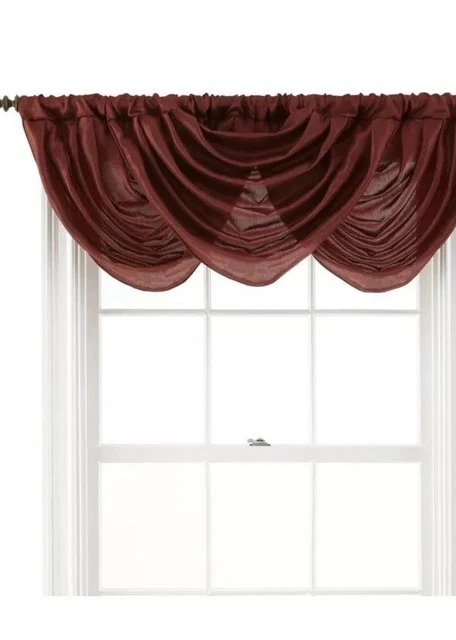 Cefa de cascada Royal Velvet 24x22 pulgadas 5 para 45 reg precio 40 cada Borgoña