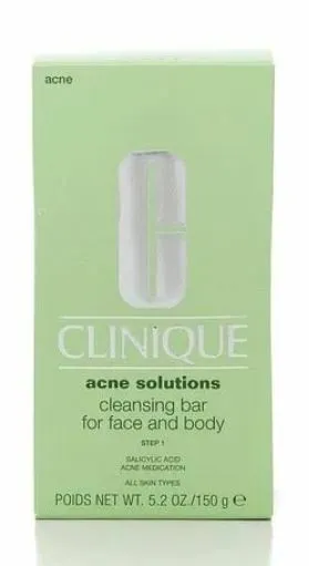 Clinique Acne Solutions Cleansing Bar for Face and Body - NIB