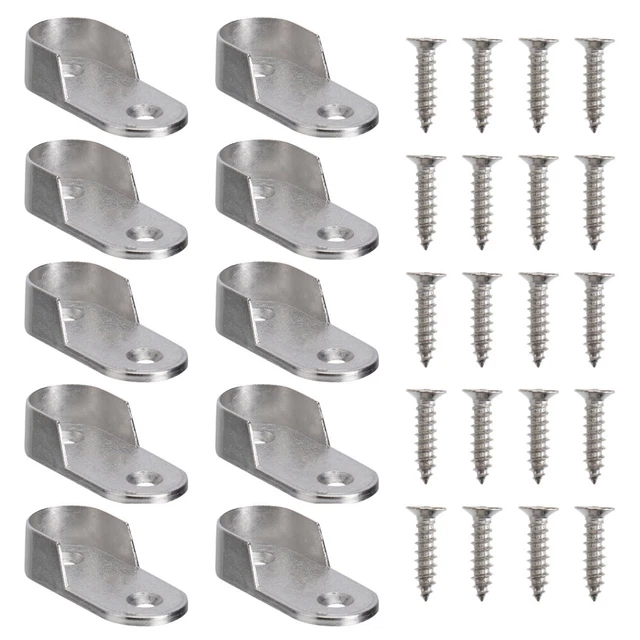 6 Pezzi Supporti Appendiabiti Per Armadio - In Lega Di Zinco, Con Viti