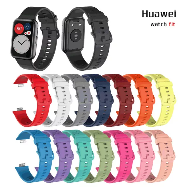 Silicone Band Strap Sport Breathable Wristband For HUAWEI Watch Fit Replacement