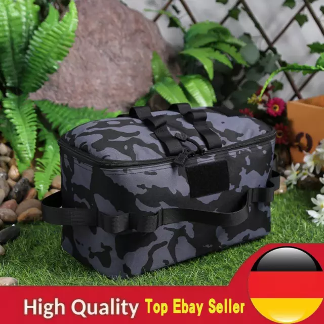 Gas Stove Carry Bag Wear-resistant Molle Pouch Portable for Picnic Travel Hiking