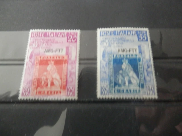AMG Italy Trieste FTT 1950 Sc# 109-110 MNH VF VERY  SCARCE