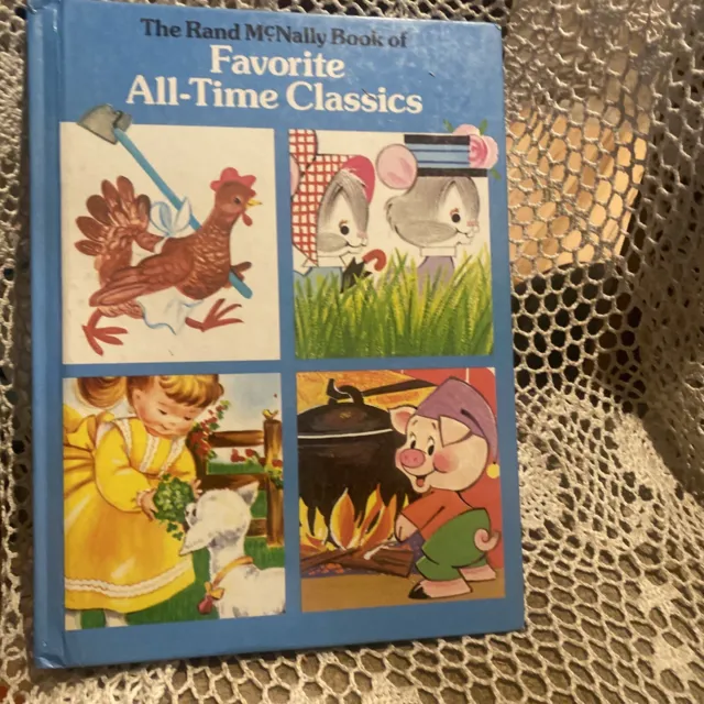 The Rand McNally Book Of Favorite All-Time Classics HC Book 1985 Illustrated Vtg