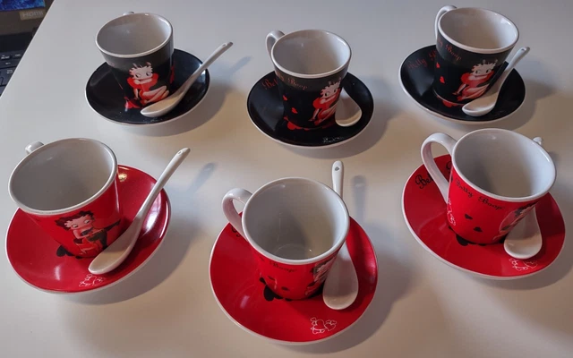 Tazzine Da Caffe' Con Cucchiaino Betty Boop