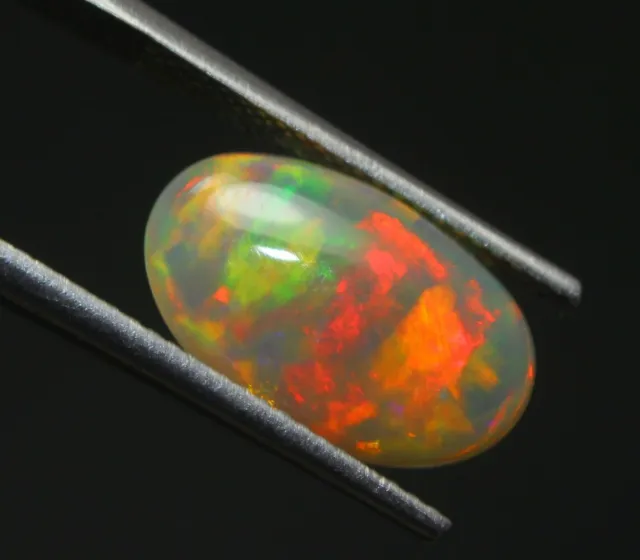 Opale éthiopienne naturelle AAA Cabochon 3,00 carats Opale Pierre précieuse...