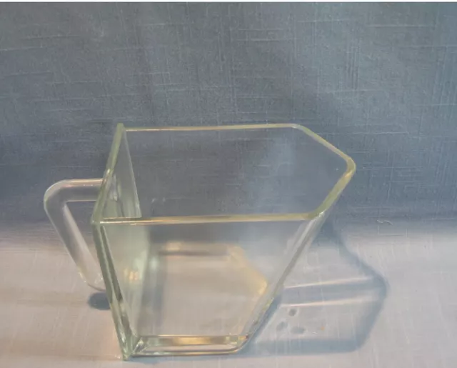 UNUSUAL VINTAGE  GLASS PITCHER, PENTAGON SHAPE GREAT SHAPE Margarita blender