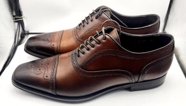 To Boot New York Duke Burnished Calf Brown Wingtip Shoes 9 US $595 MSRP 3