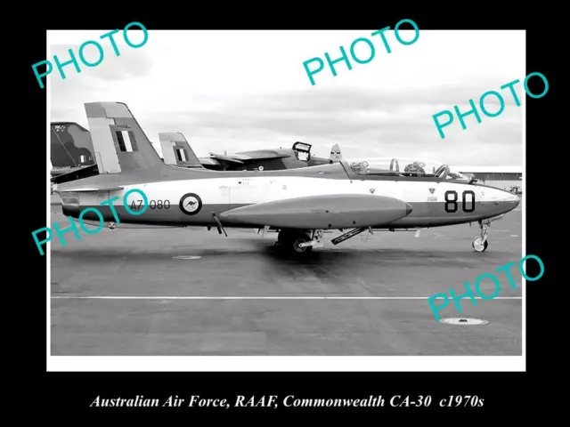 6x4 HISTORIC AVIATION PHOTO OF RAAF AUSTRALIAN AIR FORCE CA-30 SABRE JET c1970s