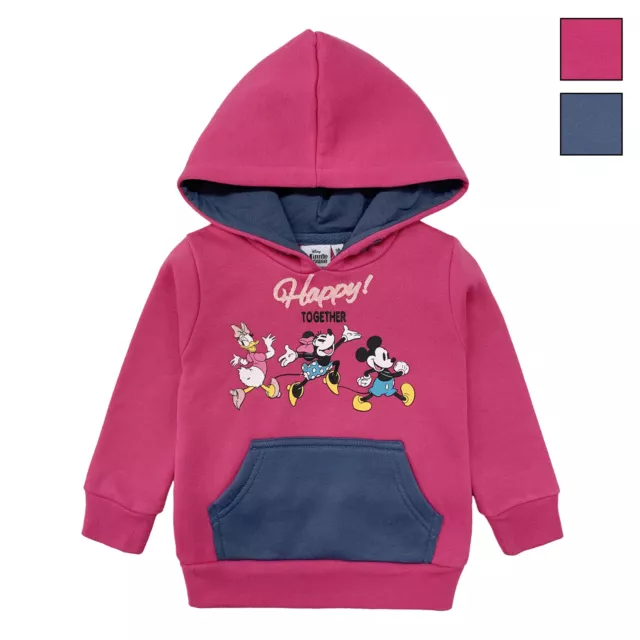 Felpa Disney Minnie Mouse per bambina con cappuccio a maniche lunghe bimba 6227