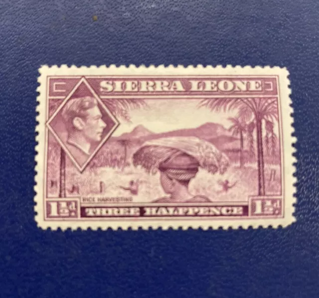 Stamps Sierra Leone mint stamps 1938 KGVI 1,1/2d purple MH