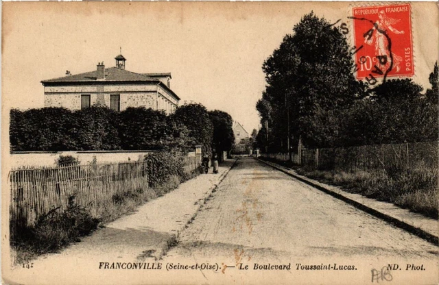 CPA FRANCONVILLE - Le Boulevard Toussaaint-Lucas (519566)
