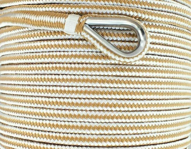 6mm x 100M Double Braid Nylon Anchor Rope, Super Strong, Great for Drum Winches