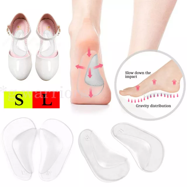 Flat Feet Unisex Gel Arch Support orthotic Shoe insole Foot Pain Cushion Pads