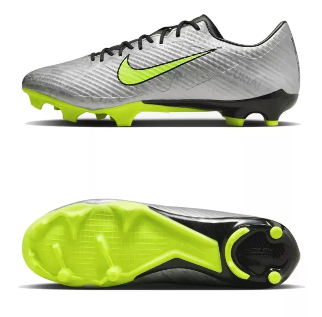 Nike Zoom Mercurial Vapor 15 Academy FG/MG Herren Fußballschuhe silber FB8399