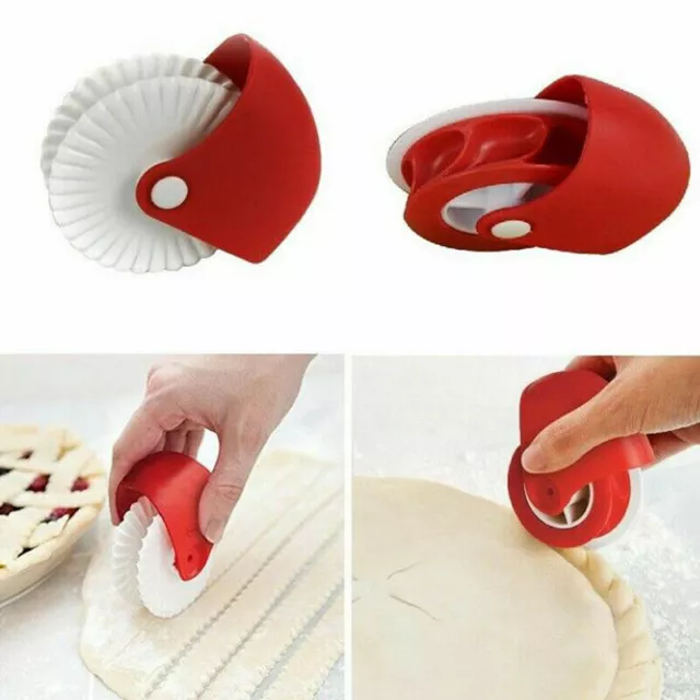 Set 2 rotella per tagliare e chiudere la pasta pasticceria dolci crostata torta