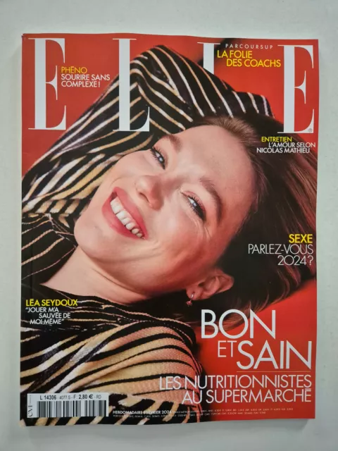 Magazine mode fashion ELLE french #4077 8 fevrier 2024 Lea Seydoux