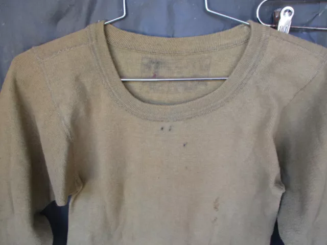 WWII OD WOOL Thermal Underwear Shirt, Winter Top, Merrill’s Marauders ...