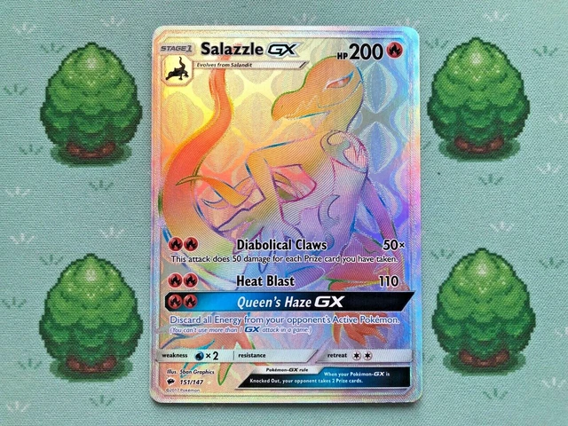 Pokemon - Salazzle GX - 151/147 - SM brennende Schatten - Geheimnis selten