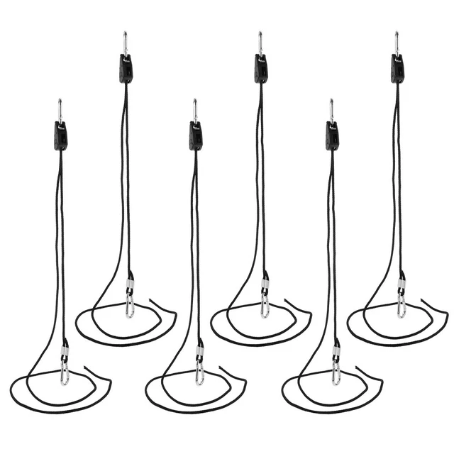 6Pcs Filter Zelt Clip Seil Leuchte Aufhänger Seil Ratsche Aufhänger Pulley