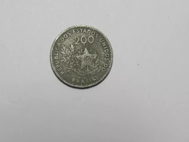 Old Brazil Coin - 1901 200 Reis - Circulated
