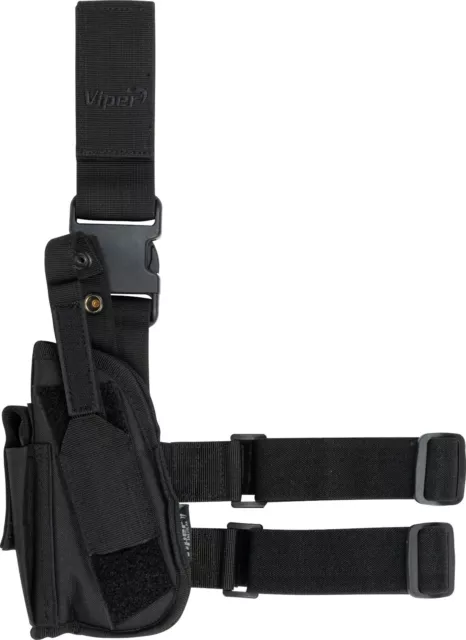 Viper Tactical Leg Holster black Linkshänder Paintball Airsoft Magfed