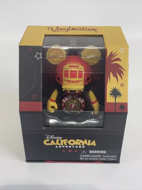 Disney Vinylmation 3" Disneyland California Adventure Red Car Trolley Figure