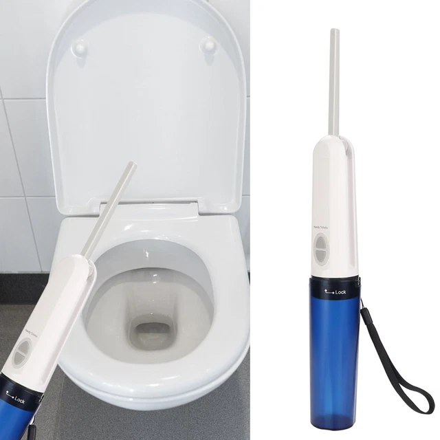 (Blu) Portable Silicone Bidet Palmare Viaggio Elettrico Donna Bidet