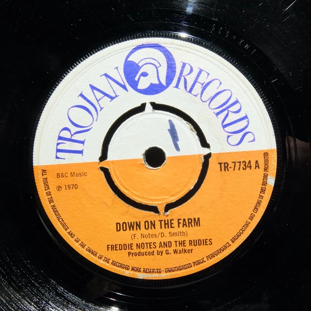 The Rudies FREDDIE NOTES & The Rudies - Down on the Fram (Trojan TR-7734) REGGAE ...