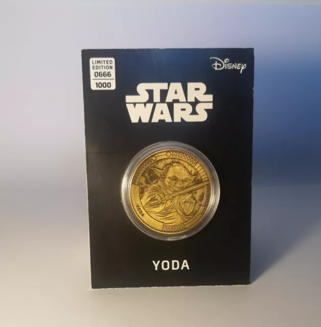 Rare Serial Number 666 - Yoda Star Wars Commemorative Collectable Coin -  Fast ✅