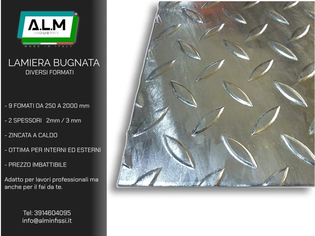 LAMIERA ZINCATA IN FERRO A PUNTA DI DIAMANTE / DIAMANDATA - Foto 10