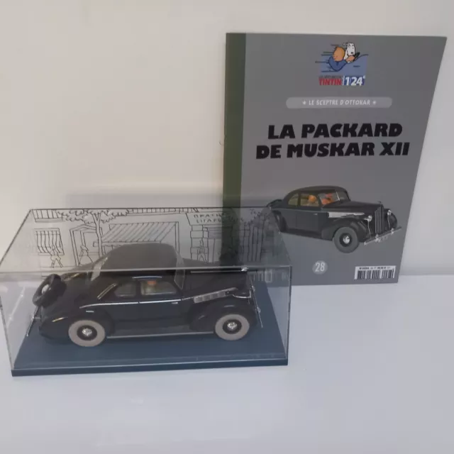 Tintin Hatchette Car 1/24 - La Packard De Muskar Xii - N° 28