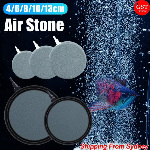 Round AirStone Disk Bubble Diffuser Air Stone Hydroponics Aquarium Fish Tank