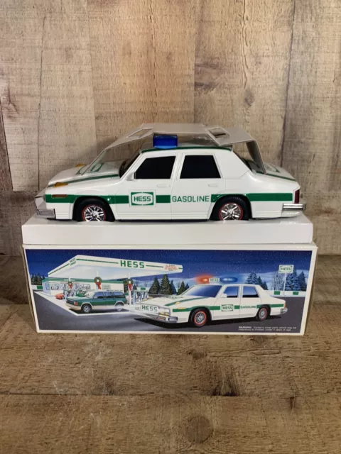 1993 Hess Toy Truck The Patrol Police Car In Original Box