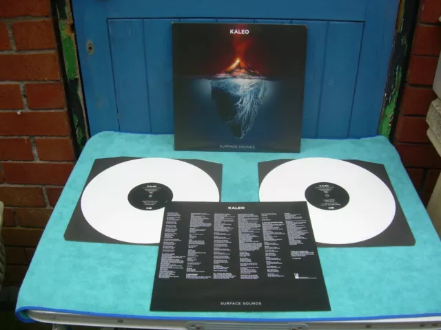 Kaleo Surface Sounds Double White Vinyl LP 2021 With Lyrics Inner Very Good