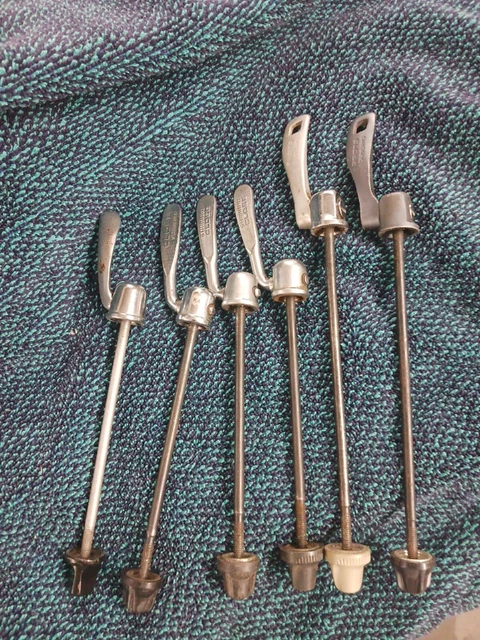 VINTAGE SHIMANO SKEWER LOT Of 6 QUICK RELEASE FRONT REAR ULTEGRA VINTAGE SHIMANO SKEWER LOT Of 6 QUICK RELEASE FRONT REAR ULTEGRA