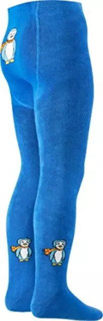 (TG. 62-68) Playshoes Thermo-Strumpfhose Pinguin Ghette, Blu (Blau (Original), F