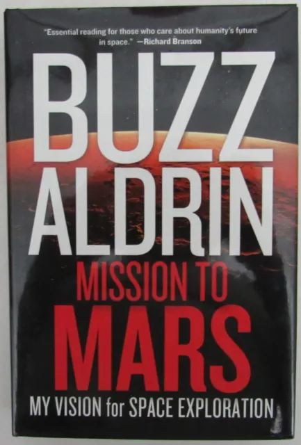 Buzz Aldrin Autographed/Signed Moon Man  "Mission To Mars" Book JSA