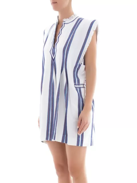 Isabel Marant Etoile Striped Cotton Canvas Mini Dress - Size 1 (Small)